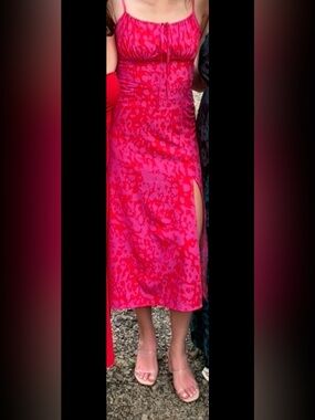 Pink and Orange Women's Dress
